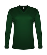 Badger Sport  Women's Tri-blend ' V-neck L/s T