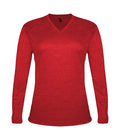 Badger Sport  Women's Tri-blend ' V-neck L/s T