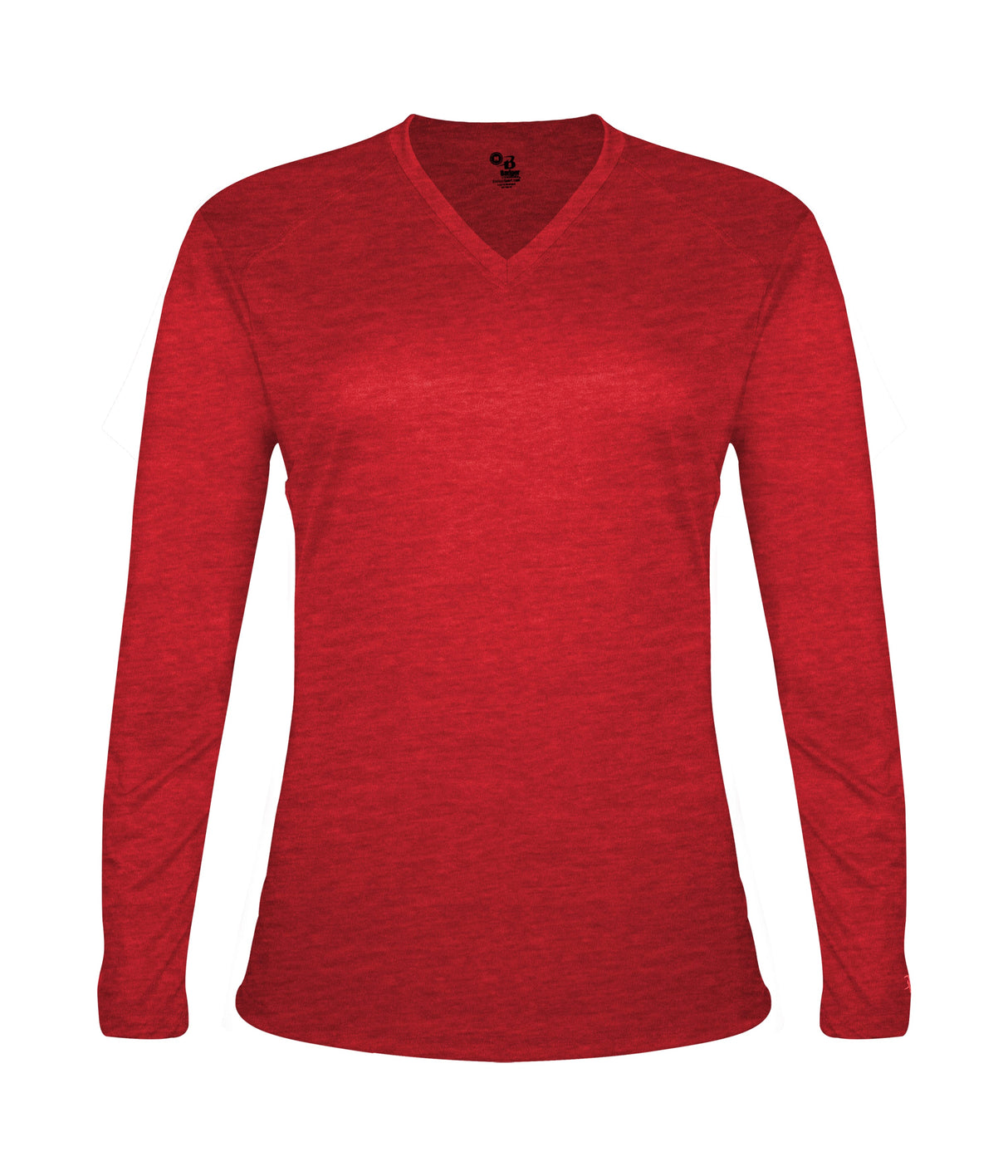 Badger Sport  Women's Tri-blend ' V-neck L/s T