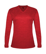 Badger Sport  Women's Tri-blend ' V-neck L/s T