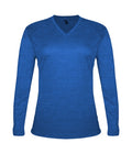 Badger Sport  Women's Tri-blend ' V-neck L/s T