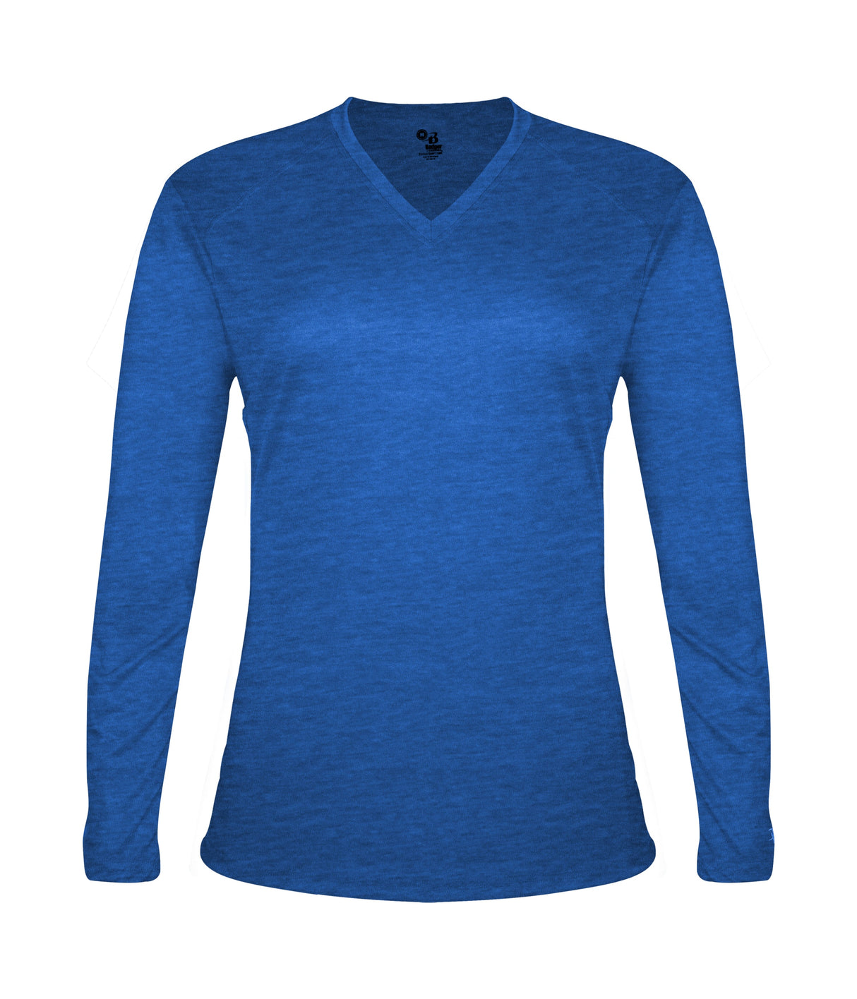 Badger Sport  Women's Tri-blend ' V-neck L/s T