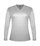 Badger Sport  Women's Tri-blend ' V-neck L/s T