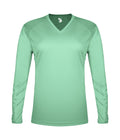 Badger Sport  Women's Tri-blend ' V-neck L/s T