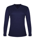 Badger Sport  Women's Tri-blend ' V-neck L/s T