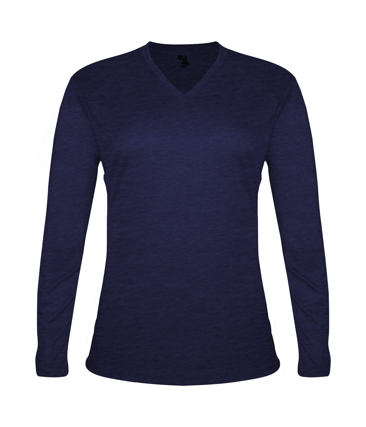 Badger Sport  Women's Tri-blend ' V-neck L/s T