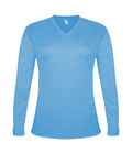 Badger Sport  Women's Tri-blend ' V-neck L/s T