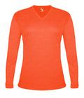 Badger Sport  Women's Tri-blend ' V-neck L/s T