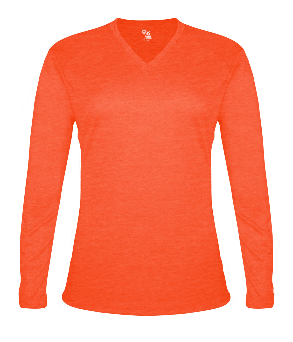 Badger Sport  Women's Tri-blend ' V-neck L/s T