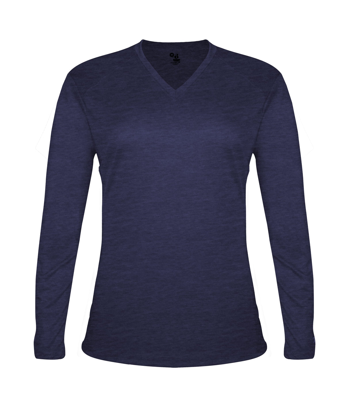 Badger Sport  Women's Tri-blend ' V-neck L/s T