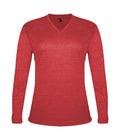 Badger Sport  Women's Tri-blend ' V-neck L/s T