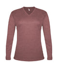 Badger Sport  Women's Tri-blend ' V-neck L/s T