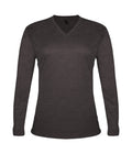 Badger Sport  Women's Tri-blend ' V-neck L/s T