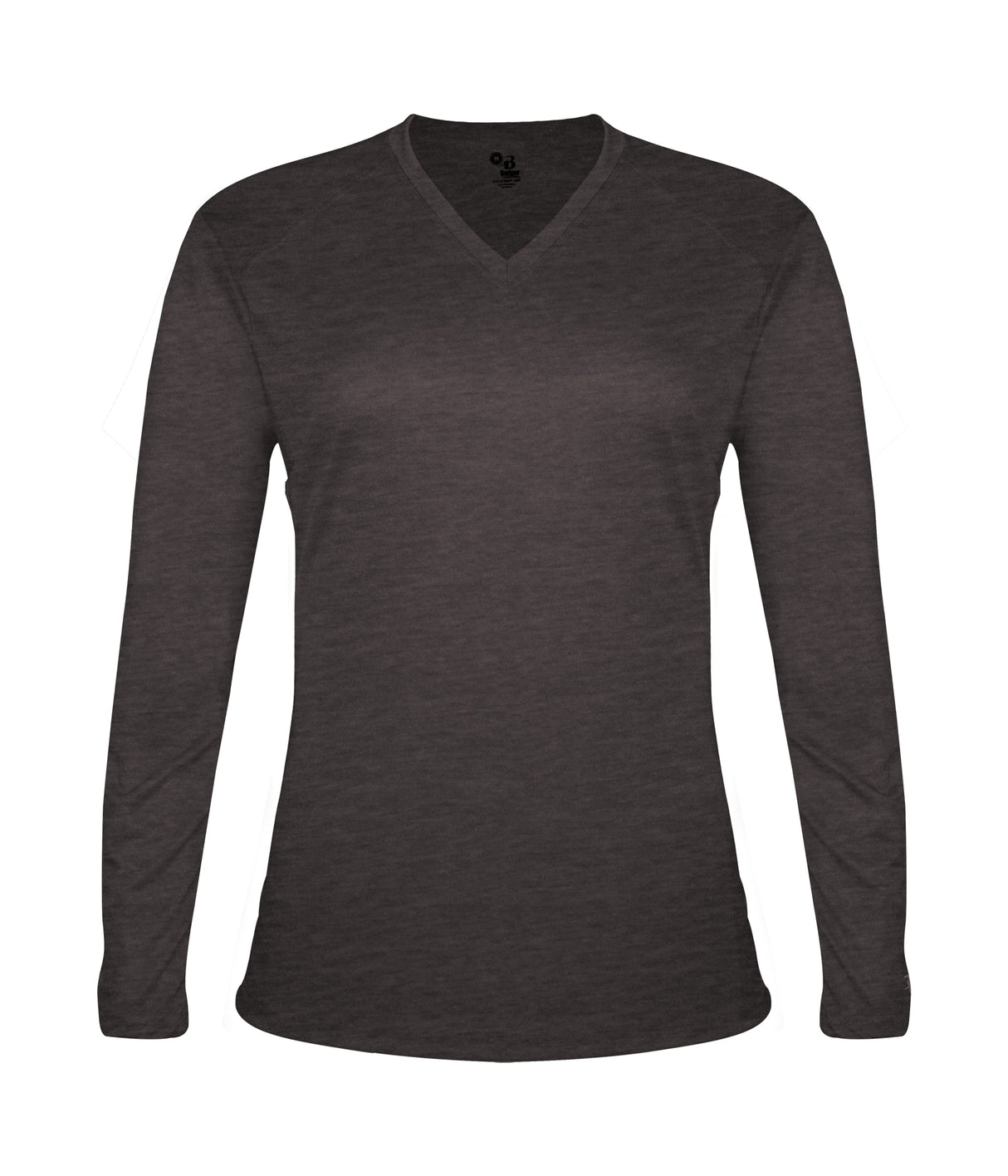 Badger Sport  Women's Tri-blend ' V-neck L/s T