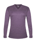 Badger Sport  Women's Tri-blend ' V-neck L/s T
