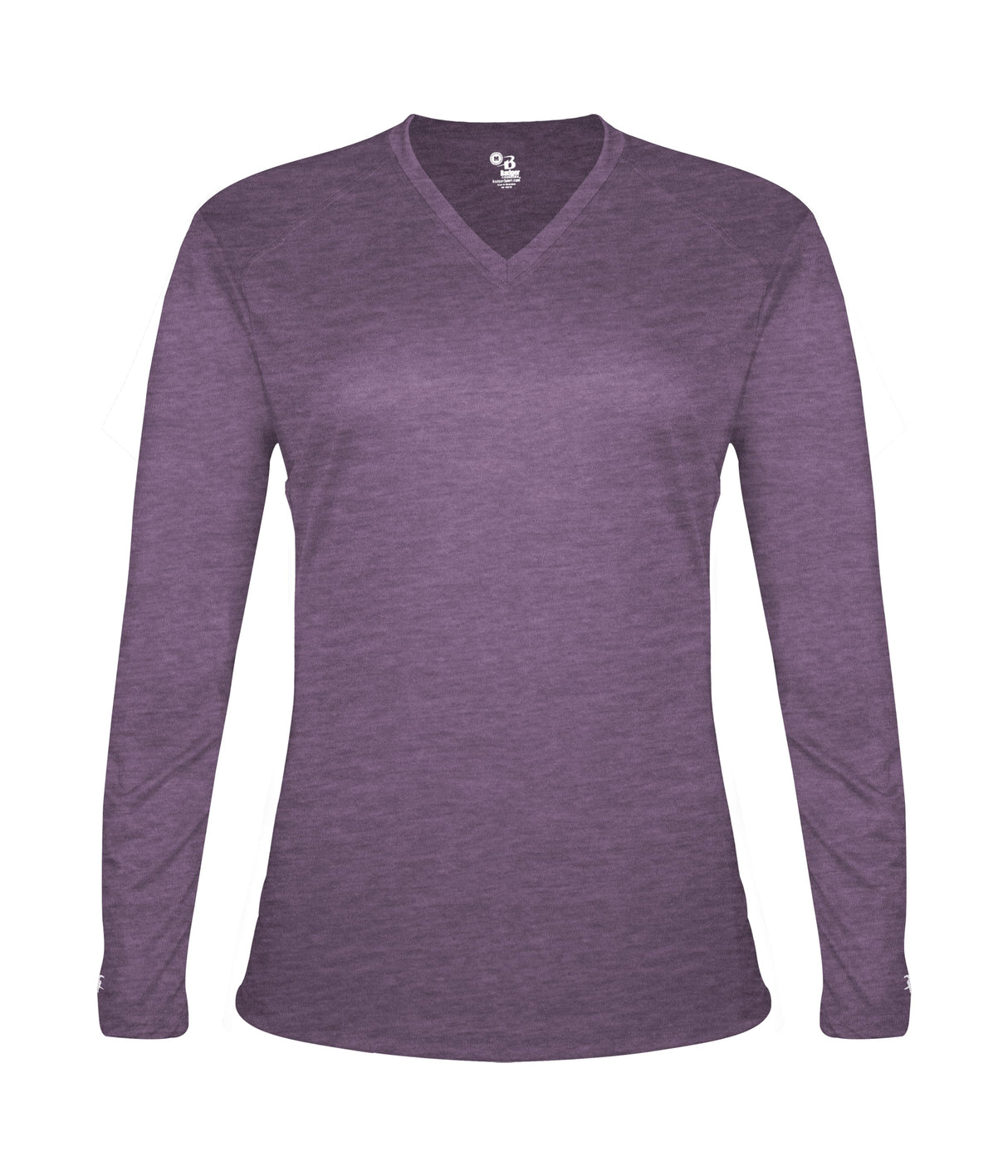Badger Sport  Women's Tri-blend ' V-neck L/s T