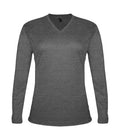 Badger Sport  Women's Tri-blend ' V-neck L/s T