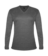 Badger Sport  Women's Tri-blend ' V-neck L/s T