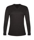 Badger Sport  Women's Tri-blend ' V-neck L/s T