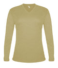 Badger Sport  Women's Tri-blend ' V-neck L/s T