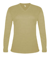 Badger Sport  Women's Tri-blend ' V-neck L/s T