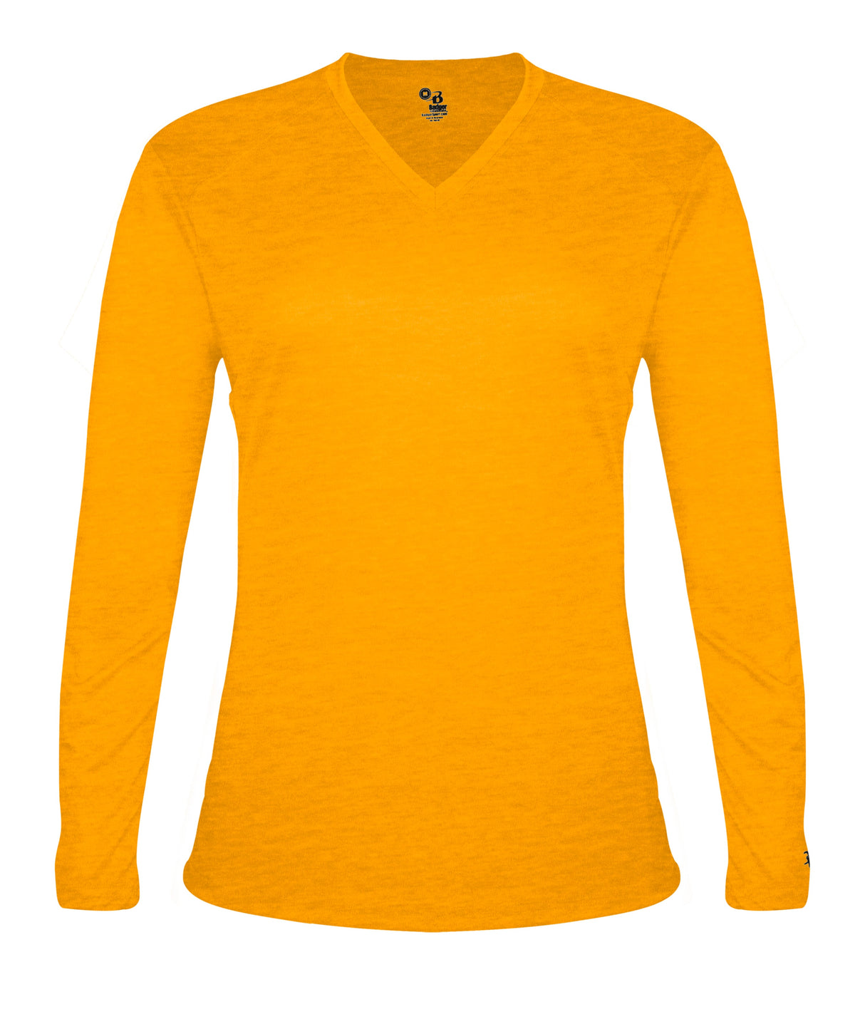 Badger Sport  Women's Tri-blend ' V-neck L/s T