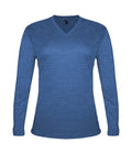 Badger Sport  Women's Tri-blend ' V-neck L/s T