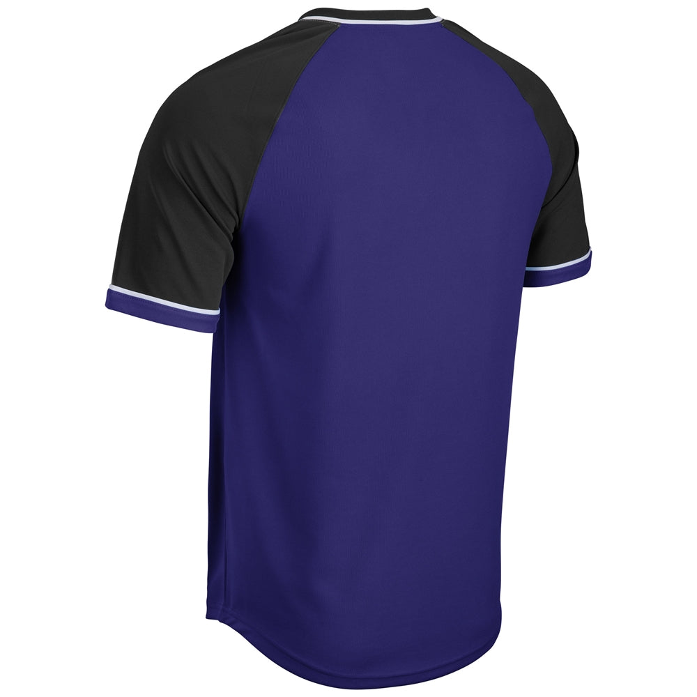 Champro Men's Square Up V-Neck Baseball Jersey-2