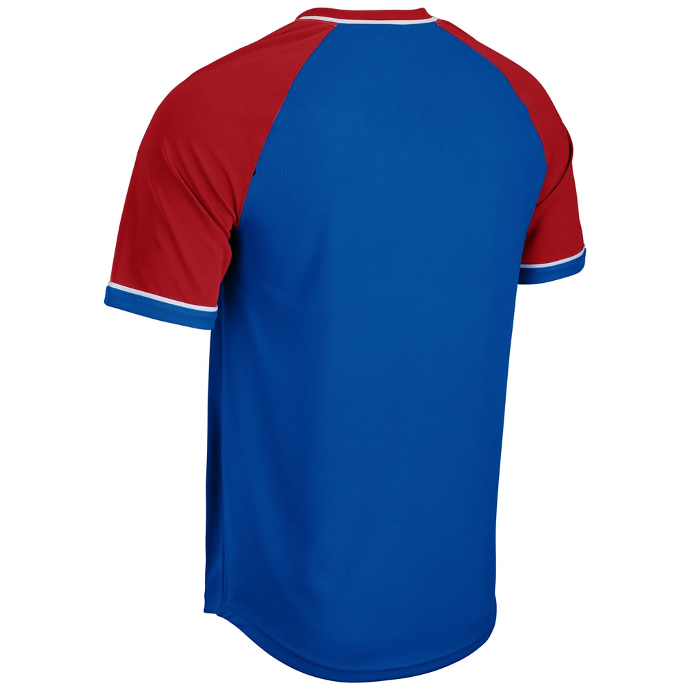 Champro Men's Square Up V-Neck Baseball Jersey-2