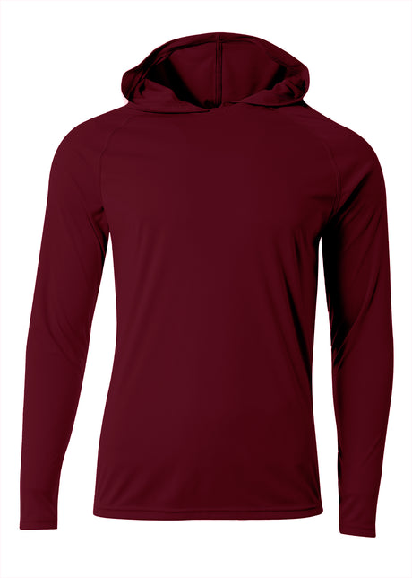 A4 Men's Long Sleeve Hooded Tee-1