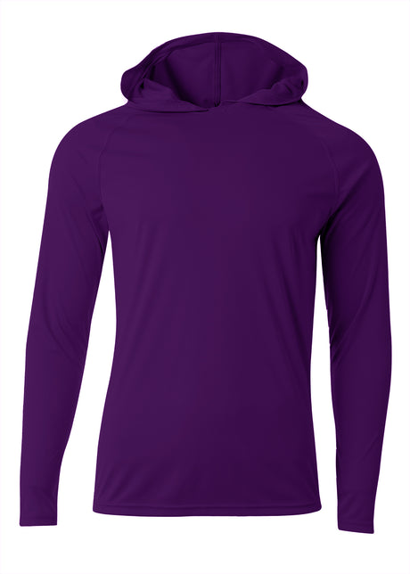 A4 Men's Long Sleeve Hooded Tee-1
