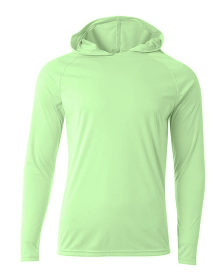 A4 Men's Long Sleeve Hooded Tee-1