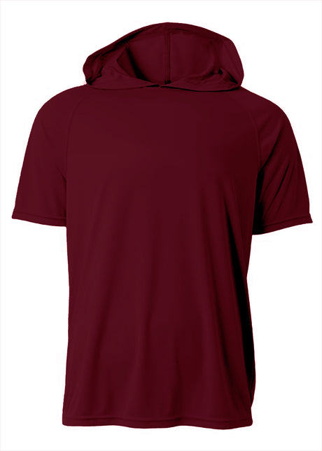 A4 Men's Short Sleeve Hooded Tee-1
