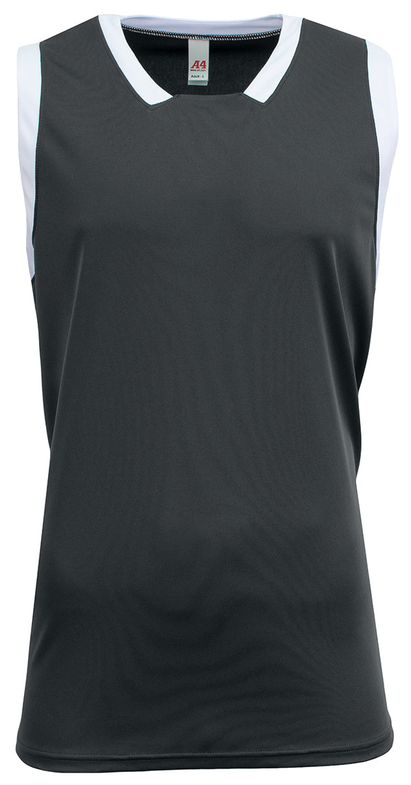 A4 Men's Sprint Single Ply Basketball Jersey-1