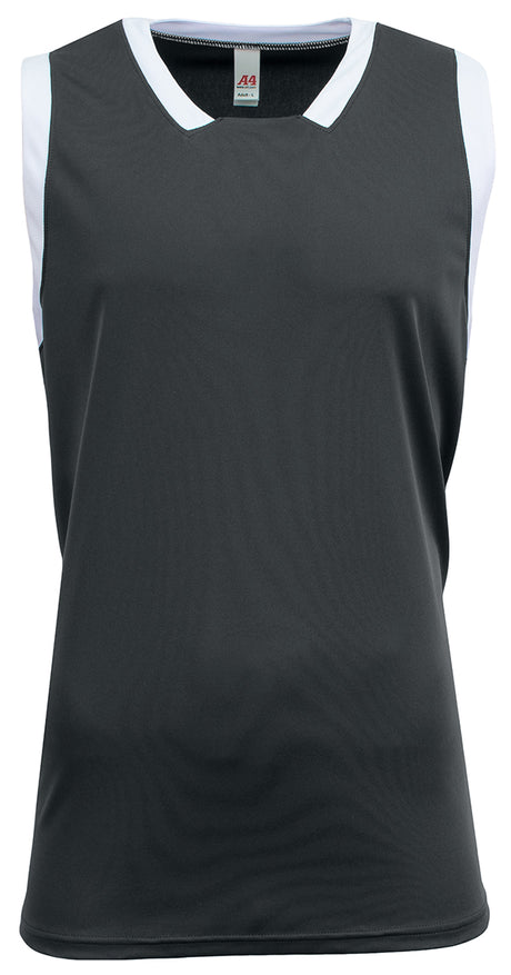 A4 Men's Sprint Single Ply Basketball Jersey-1