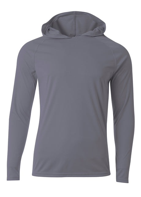 A4 Men's Long Sleeve Hooded Tee-1