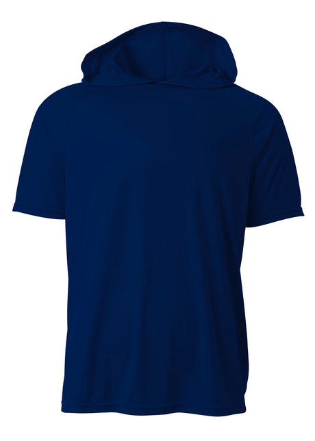 A4 Men's Short Sleeve Hooded Tee-1