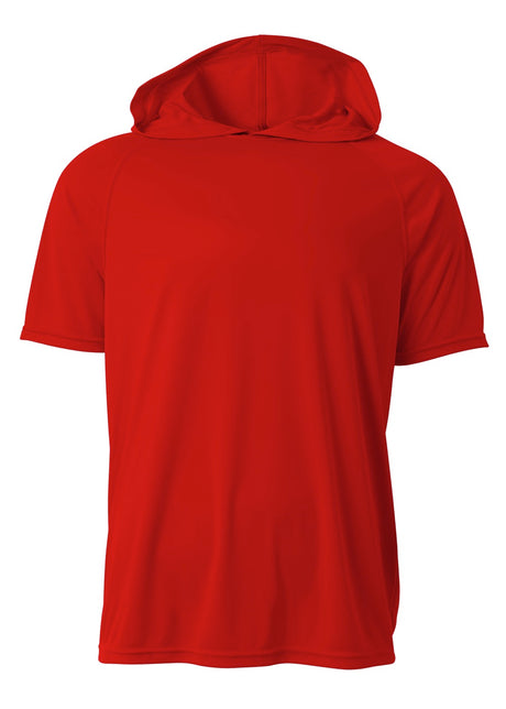 A4 Men's Short Sleeve Hooded Tee-1