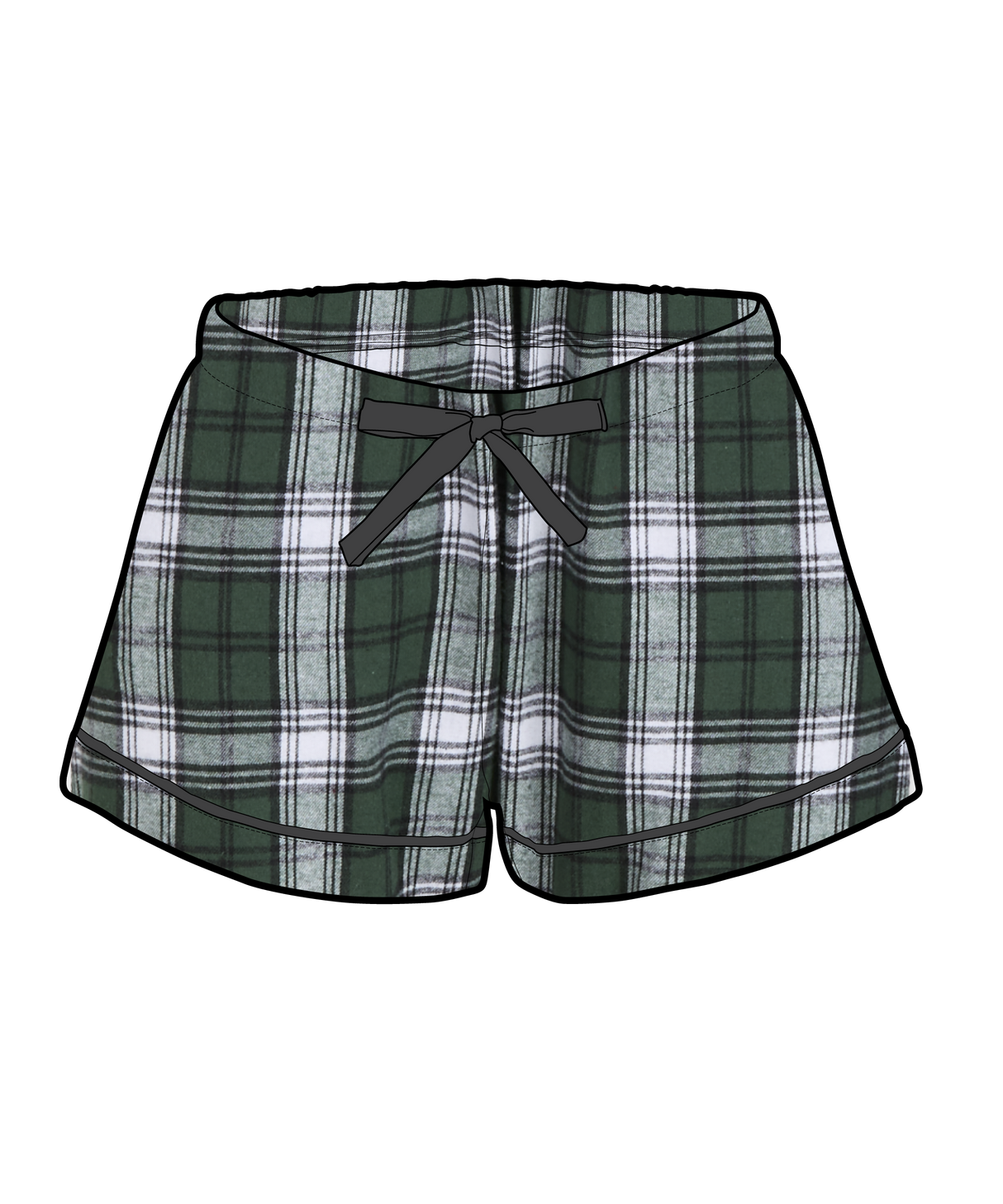 Boxercraft Women's  Flannel Short-1