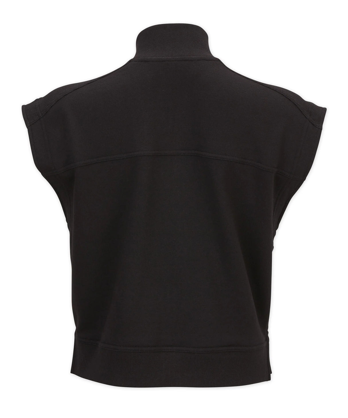 Boxercraft Women's Sleeveless Terry Half Zip Pullover-2