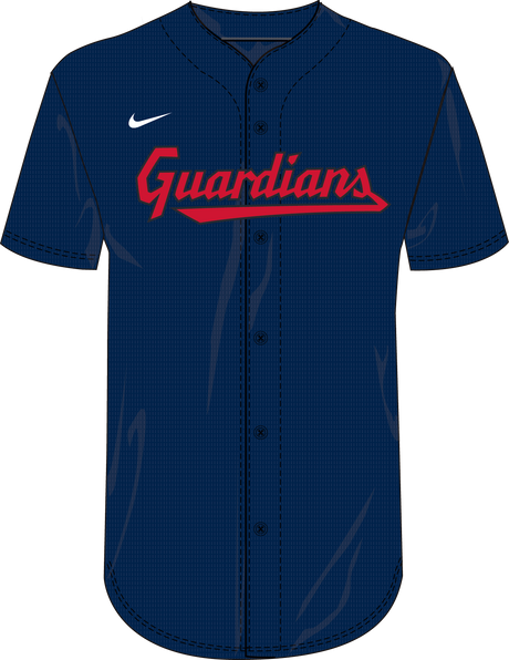 Nike Cleveland Guardians Adult Institutional Full Button Jersey