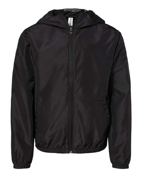 Independent Trading Co. Youth Lightweight Windbreaker Full-Zip Jacket-1