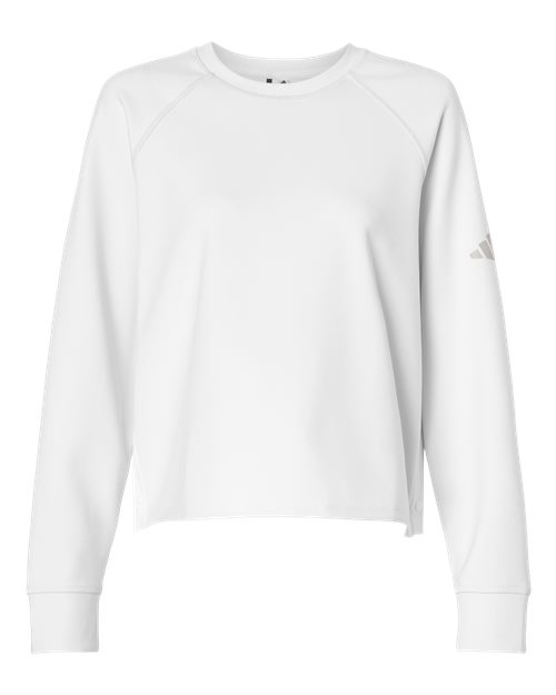 adidas Women's Beyond Side-Snap Crewneck Sweatshirt-1