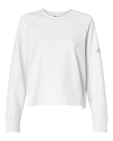 adidas Women's Beyond Side-Snap Crewneck Sweatshirt-1