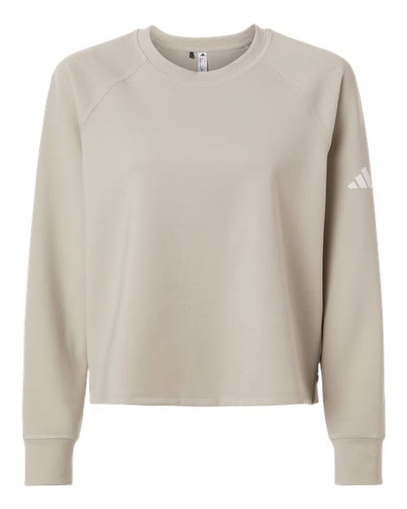 adidas Women's Beyond Side-Snap Crewneck Sweatshirt-1