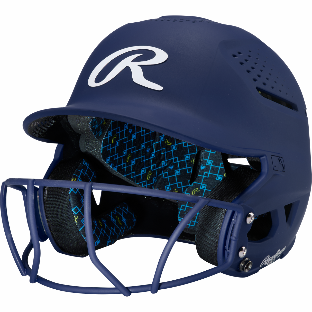 Rawlings Rx2 Softball Batting Helmet with Face Mask-1