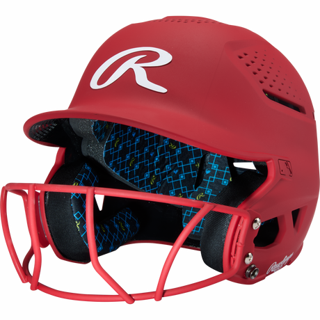 Rawlings Rx2 Softball Batting Helmet with Face Mask-1