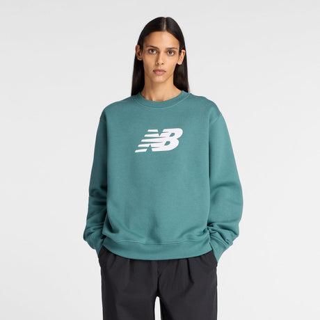 New Balance Women's Sport Fleece Logo Crew-1