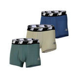New Balance Men's Mesh 3 Inch Boxer Brief No Fly 3 Pack-1
