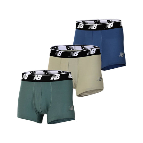New Balance Men's Mesh 3 Inch Boxer Brief No Fly 3 Pack-1